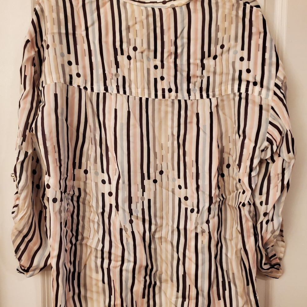 Reiss Mabel Stripe Button-up Shirt in Multi at Nordstrom, Size 4 - Picture 4 of 6